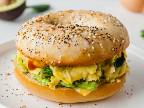 Bagel Avocado Sandwich